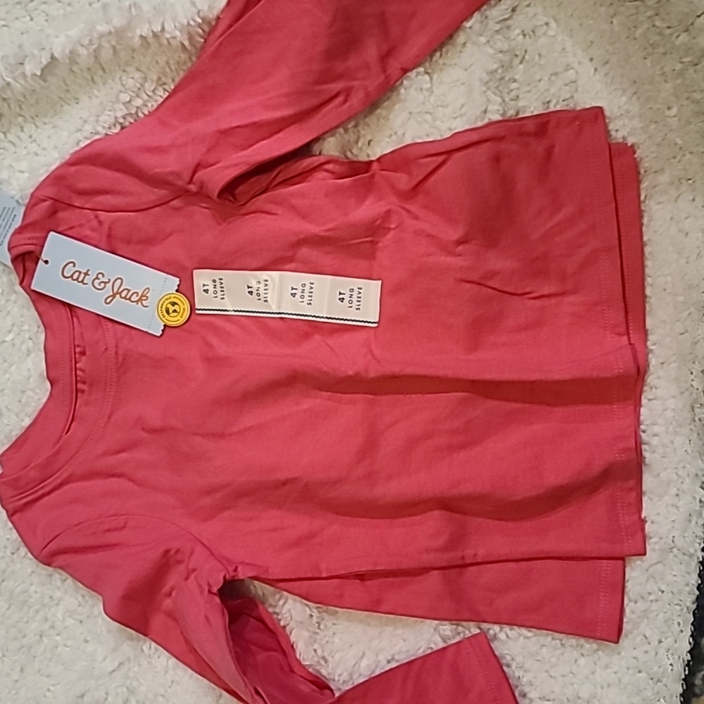 4t pink long sleeve shirt